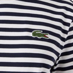 T-Shirts | LACOSTE T-Shirt Femme Loose Fit Lacoste A Rayures En Jersey De Coton