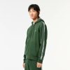 Sweatshirts | LACOSTE Sweatshirt Zippe A Capuche Jogger Homme Classic Fit Avec Bandes Siglees