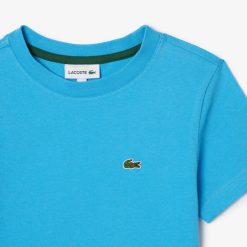 Vetements Fille | LACOSTE T-Shirt Uni En Jersey De Coton