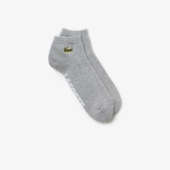 Chaussettes | LACOSTE Chaussettes Basses Lacoste Sport En Coton Stretch Avec Marquage