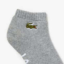 Chaussettes | LACOSTE Chaussettes Basses Lacoste Sport En Coton Stretch Avec Marquage