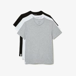 Sous-Vetements & Vetements D'Interieur | LACOSTE Pack De 3 T-Shirts D'Interieur A Col Rond En Coton Uni