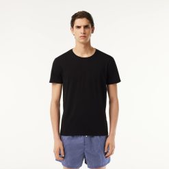 Sous-Vetements & Vetements D'Interieur | LACOSTE Pack De 3 T-Shirts D'Interieur A Col Rond En Coton Uni