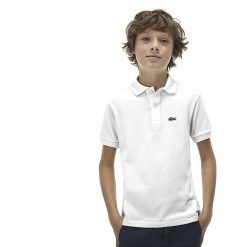 Vetements | LACOSTE Polo Enfant Lacoste Regular Fit En Petit Pique Uni