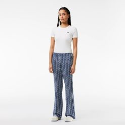 Pantalons & Shorts | LACOSTE Pantalon De Survetement Femme Lacoste Imprime Monogramme