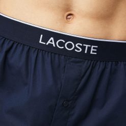 Sous-Vetements & Vetements D'Interieur | LACOSTE Lot De 3 Calecons Homme Lacoste En Popeline De Coton