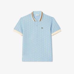 Polos | LACOSTE Polo Motif Monogramme Classic Fit A Col Contraste