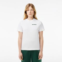 T-Shirts | LACOSTE T-Shirt En Jersey Avec Broderie