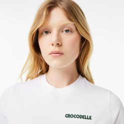 T-Shirts | LACOSTE T-Shirt En Jersey Avec Broderie