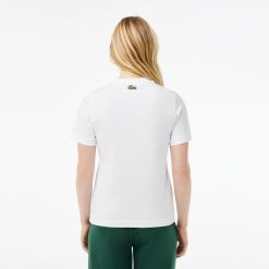 T-Shirts | LACOSTE T-Shirt En Jersey Avec Broderie