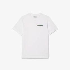 T-Shirts | LACOSTE T-Shirt En Jersey Avec Broderie