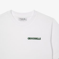 T-Shirts | LACOSTE T-Shirt En Jersey Avec Broderie