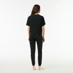 Sous-Vetements Et Vetements D'Interieur | LACOSTE Ensemble De Pyjama Avec Pantalon A Motif Crocodile