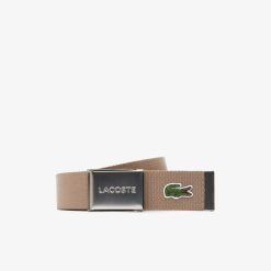 Ceintures | LACOSTE Ceinture Sangle Boucle Gravee Lacoste Edition Made In France