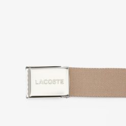 Ceintures | LACOSTE Ceinture Sangle Boucle Gravee Lacoste Edition Made In France