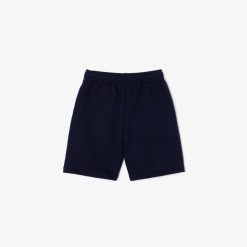 Vetements Fille | LACOSTE Short Enfant Lacoste En Molleton Gratte De Coton Biologique