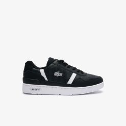 Sneakers | LACOSTE Sneakers T-Clip Homme En Cuir Imprime