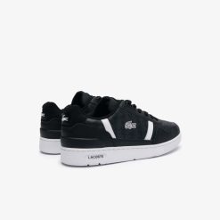 Sneakers | LACOSTE Sneakers T-Clip Homme En Cuir Imprime