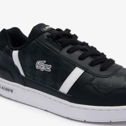 Sneakers | LACOSTE Sneakers T-Clip Homme En Cuir Imprime