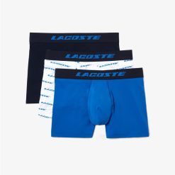 Sous-Vetements & Vetements D'Interieur | LACOSTE Lot De 3 Boxers Courts Homme Lacoste Imprimes En Microfibre