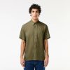 Chemises | LACOSTE Chemise A Manches Courtes Homme Lacoste En Lin