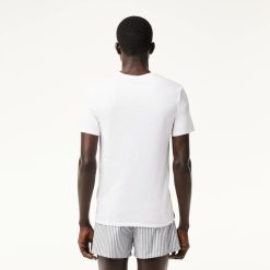 Sous-Vetements & Vetements D'Interieur | LACOSTE Lot De 3 T-Shirts D'Interieurs A Col Rond En Coton Uni