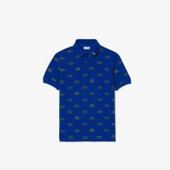 Vetements Fille | LACOSTE Polo Avec Imprime Signature En Coton