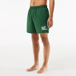 Maillots De Bain | LACOSTE Short De Bain Mi-Long A Message