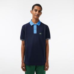 Polos | LACOSTE Polo Bicolore Homme Lacoste En Coton Biologique