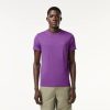 T-Shirts | LACOSTE T-Shirt Col Rond En Jersey De Coton Pima Uni