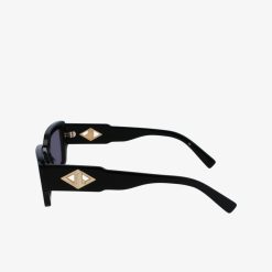 Lunettes De Soleil | LACOSTE Lunettes De Soleil Monogramme Rectangulaires En Acetate