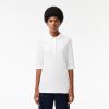 Polos | LACOSTE Polo Lacoste Slim Fit A Manches Trois-Quarts En Coton Souple