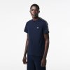 T-Shirts | LACOSTE T-Shirt Jersey De Coton A Bande Siglee