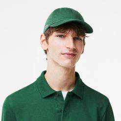 Chapeaux & Casquettes | LACOSTE Casquette Unie Lacoste En Twill De Coton Biologique