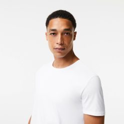 Sous-Vetements & Vetements D'Interieur | LACOSTE Pack De 3 T-Shirts D'Interieur A Col Rond En Coton Uni