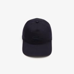 Chapeaux & Casquettes | LACOSTE Casquette Avec Badge Crocodile Matelasse En Twill De Coton