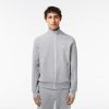 Sweatshirts | LACOSTE Sweatshirt Jogger Zippe Uni A Col Montant En Coton Melange