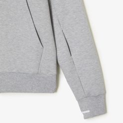 Sweatshirts | LACOSTE Sweatshirt Jogger Zippe Uni A Col Montant En Coton Melange