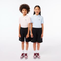 Vetements Fille | LACOSTE Short Enfant Lacoste En Molleton Gratte De Coton Biologique