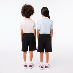 Vetements Fille | LACOSTE Short Enfant Lacoste En Molleton Gratte De Coton Biologique