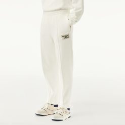 Pantalons & Shorts | LACOSTE Pantalon De Survetement Jogger Imprime Tennis En Molleton