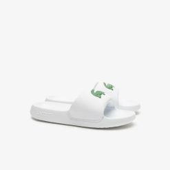 Claquettes & Sandales | LACOSTE Claquettes Croco 1.0 Femme Lacoste En Synthetique