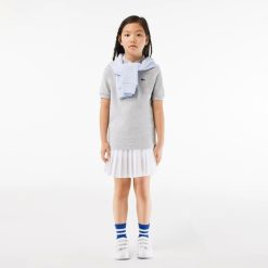 Vetements Fille | LACOSTE Polo Enfant Lacoste Regular Fit En Petit Pique Uni