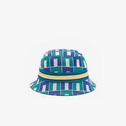 Chapeaux & Casquettes | LACOSTE Bob En Interlock Jacquard Avec Motif Graphique