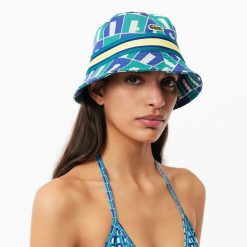 Chapeaux & Casquettes | LACOSTE Bob En Interlock Jacquard Avec Motif Graphique