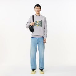 Sweatshirts | LACOSTE Sweatshirt En Molleton Imprime Balles