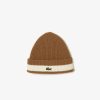 Chapeaux & Casquettes | LACOSTE Bonnet Unie Lacoste En Laine Cardee