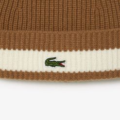 Chapeaux & Casquettes | LACOSTE Bonnet Unie Lacoste En Laine Cardee