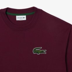 T-Shirts | LACOSTE T-Shirt Unie Loose Fit Avec Grand Crocodile Coton Epais