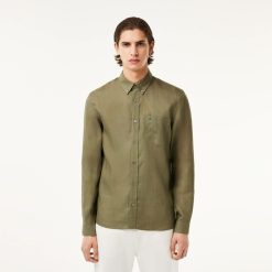 Chemises | LACOSTE Chemise Homme Lacoste En Lin